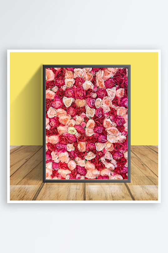 鲜艳花朵图案客厅摆件设计-众图网