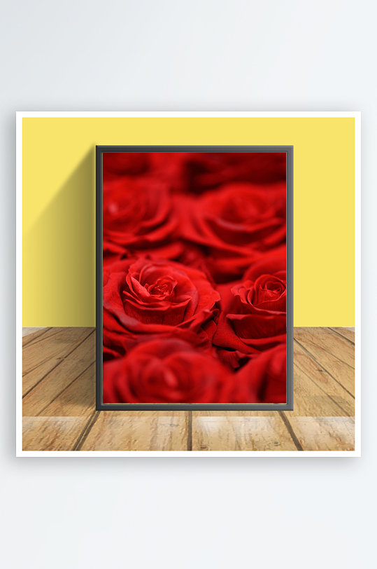 鲜艳花朵图案客厅摆件设计-众图网