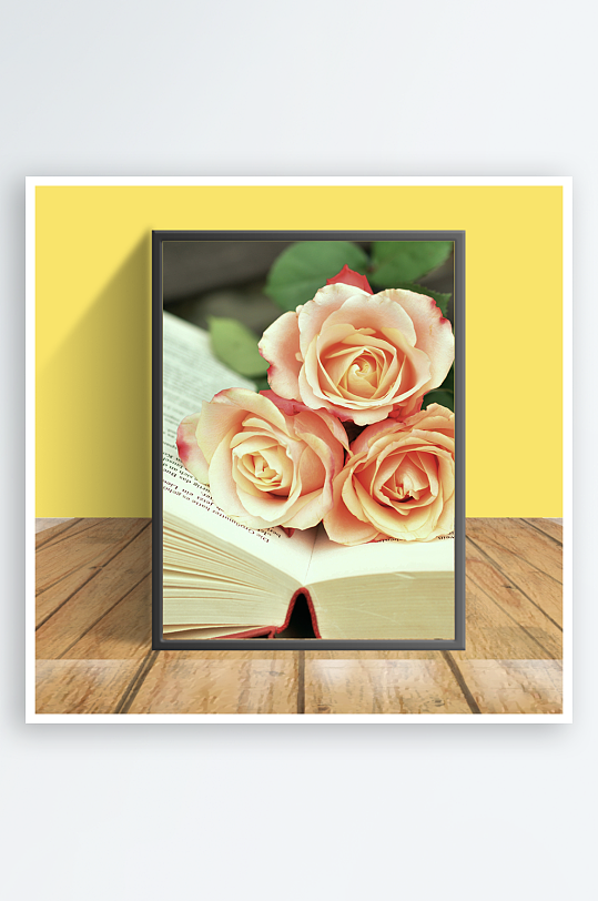 鲜艳花朵图案客厅摆件设计-众图网