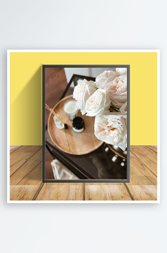 花朵图案客厅摆件设计-众图网