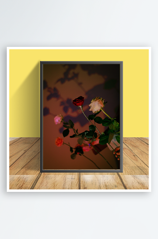 花朵图案客厅摆件设计-众图网