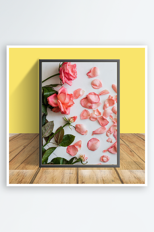 花朵图案客厅摆件设计-众图网