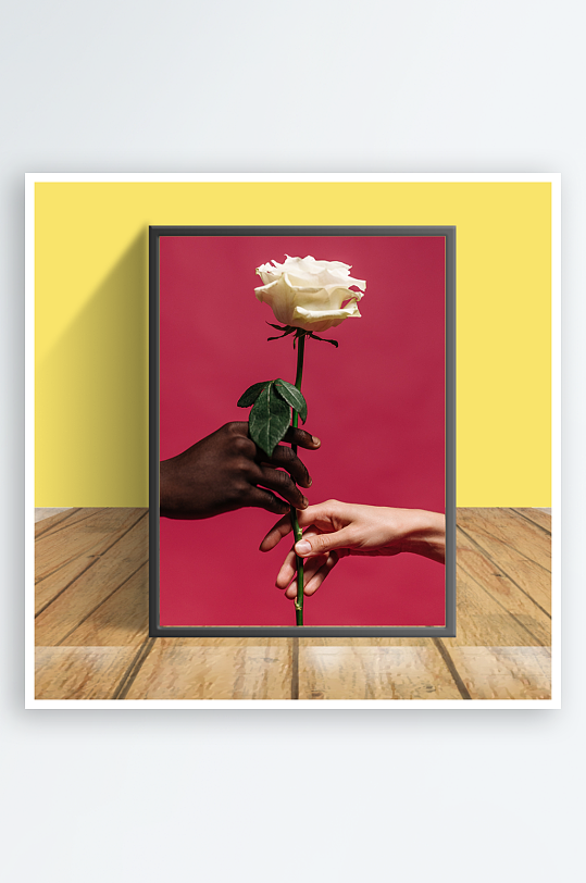 花朵图案客厅摆件设计-众图网