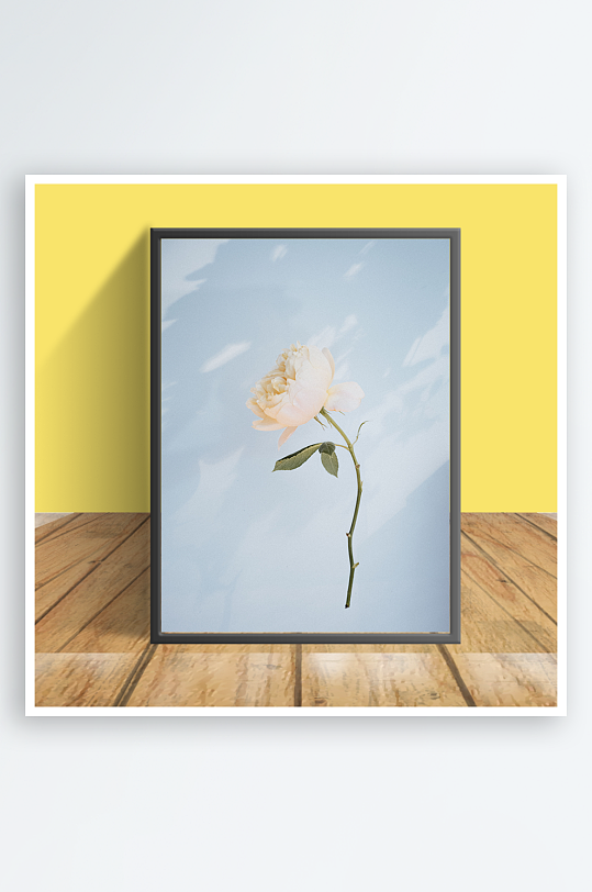 鲜艳花朵图案客厅摆件设计-众图网