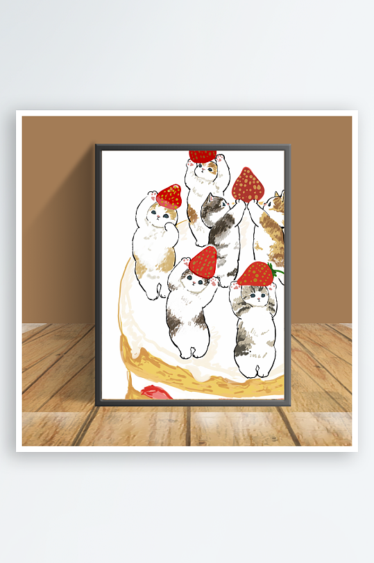 美丽猫咪图片客厅摆件-众图网