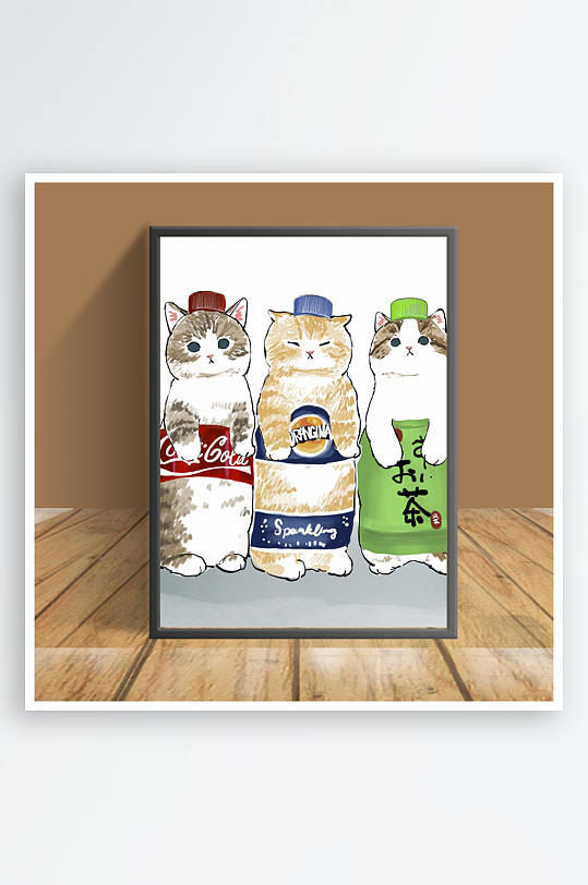 创意猫咪图片客厅摆件-众图网