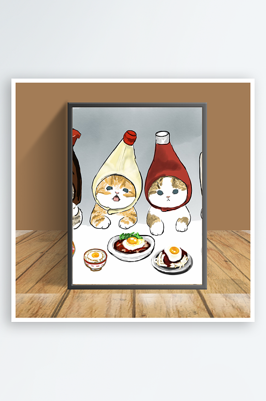 创意猫咪图片客厅摆件-众图网