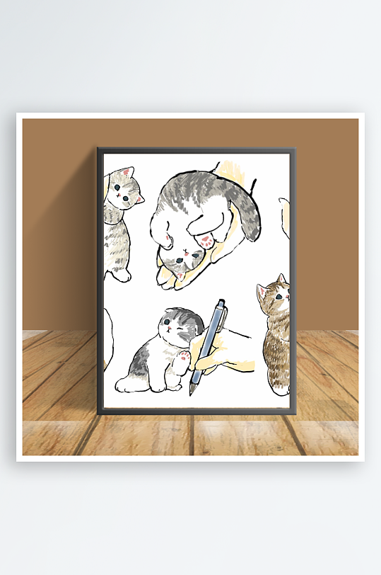 猫咪图片客厅摆件-众图网