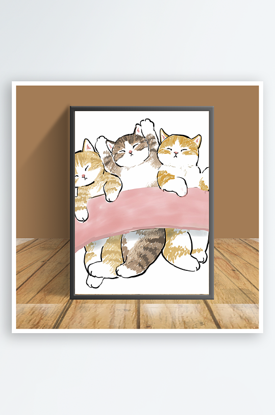 美丽猫咪图片客厅摆件-众图网