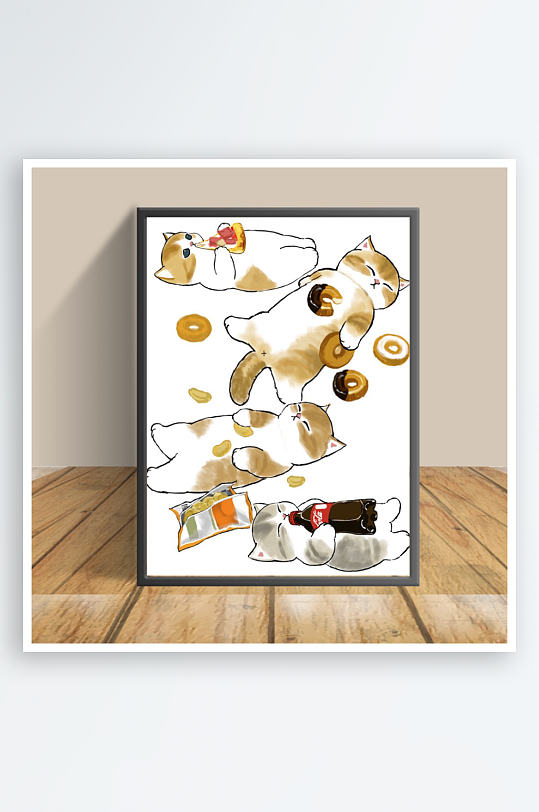 美丽猫咪创意客厅摆件-众图网