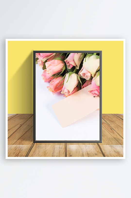 美丽花朵玫瑰花客厅摆件设计-众图网