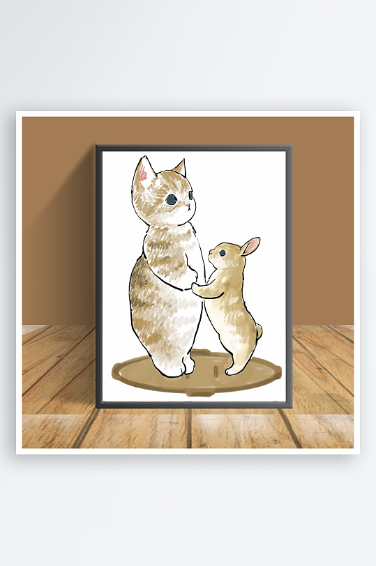 美丽猫咪图片客厅摆件-众图网