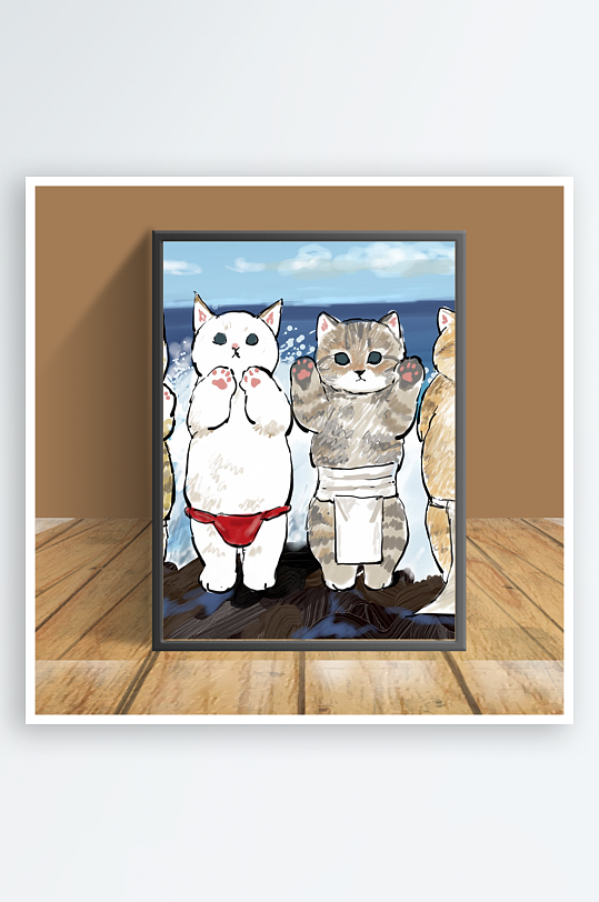 主题猫咪图片客厅摆件-众图网