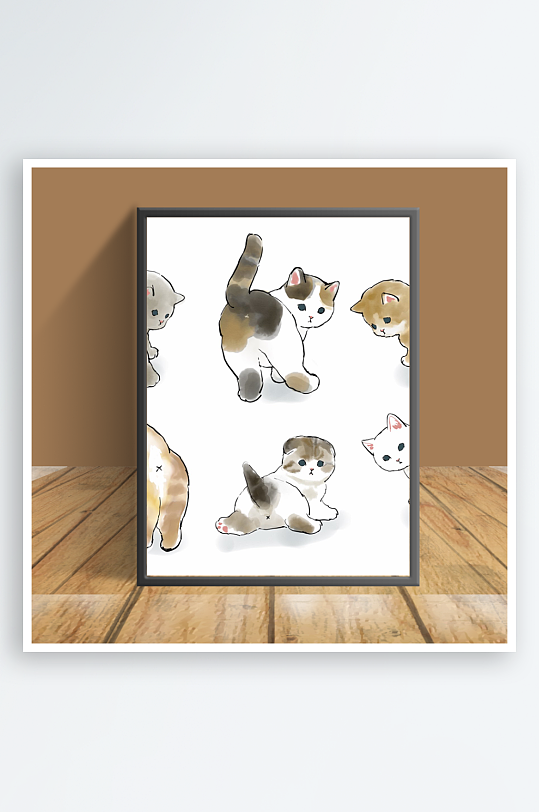 主题猫咪图片客厅摆件-众图网