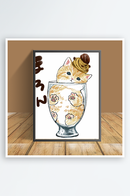 美丽猫咪图片客厅摆件-众图网