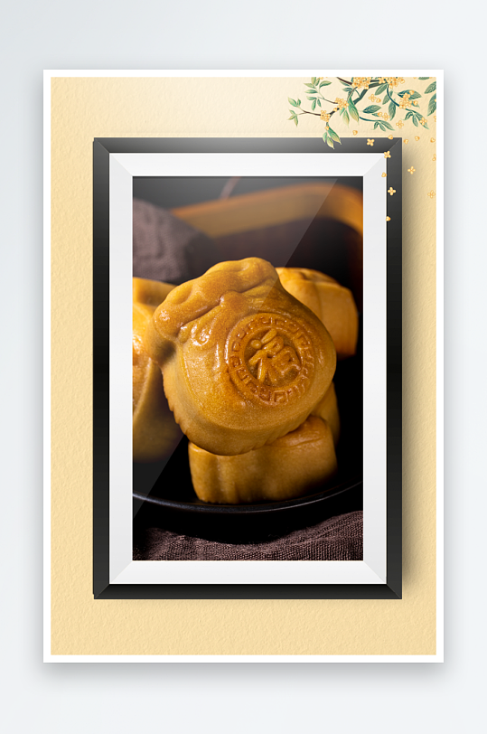 节日中秋节月饼装饰画-众图网