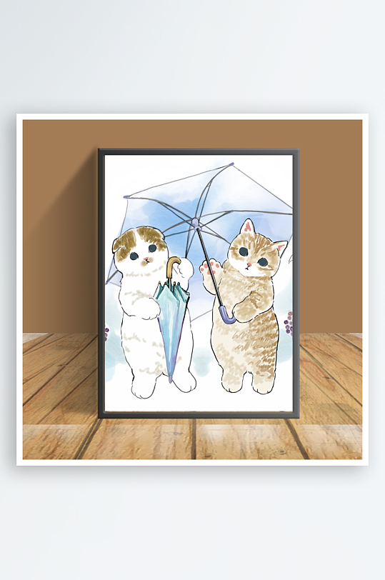 创意猫咪图片客厅摆件-众图网