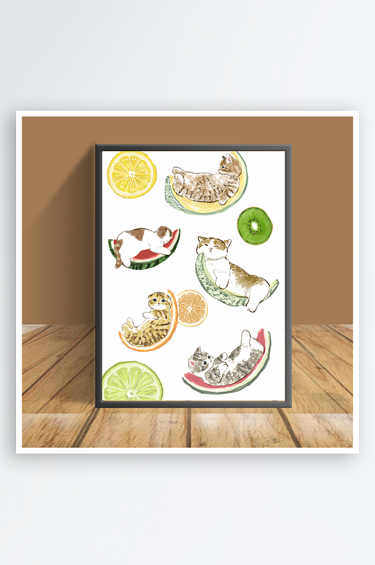 创意猫咪图片客厅摆件-众图网