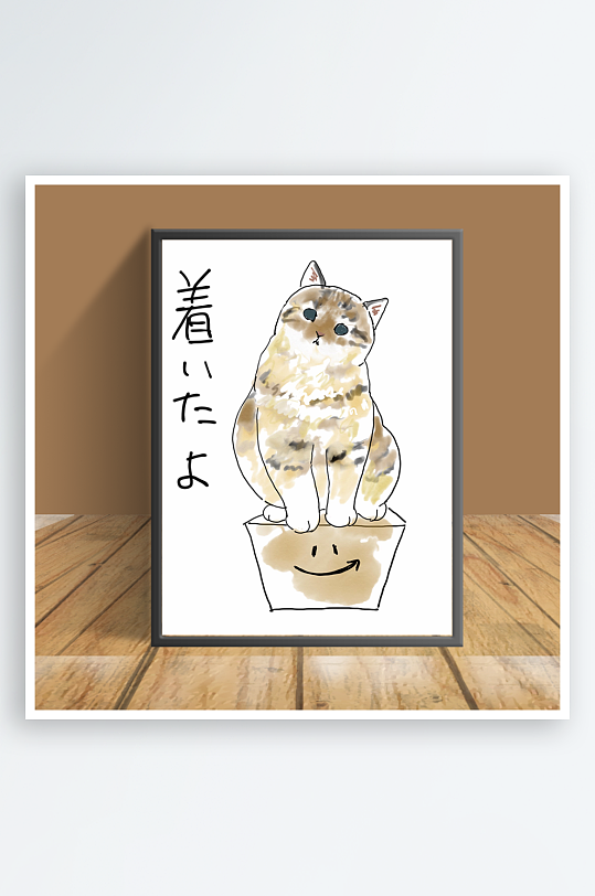 美丽猫咪主题客厅摆件-众图网