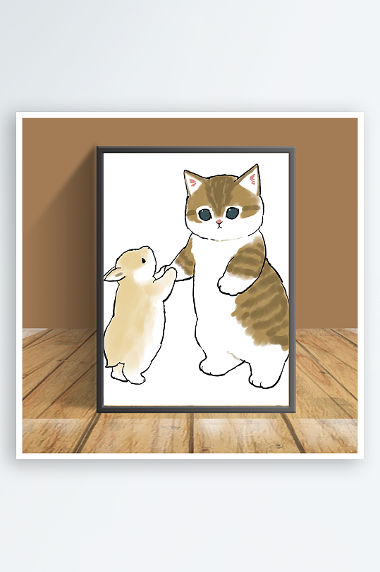 猫咪主题客厅摆件-众图网