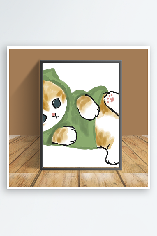 可爱猫咪主题客厅摆件-众图网