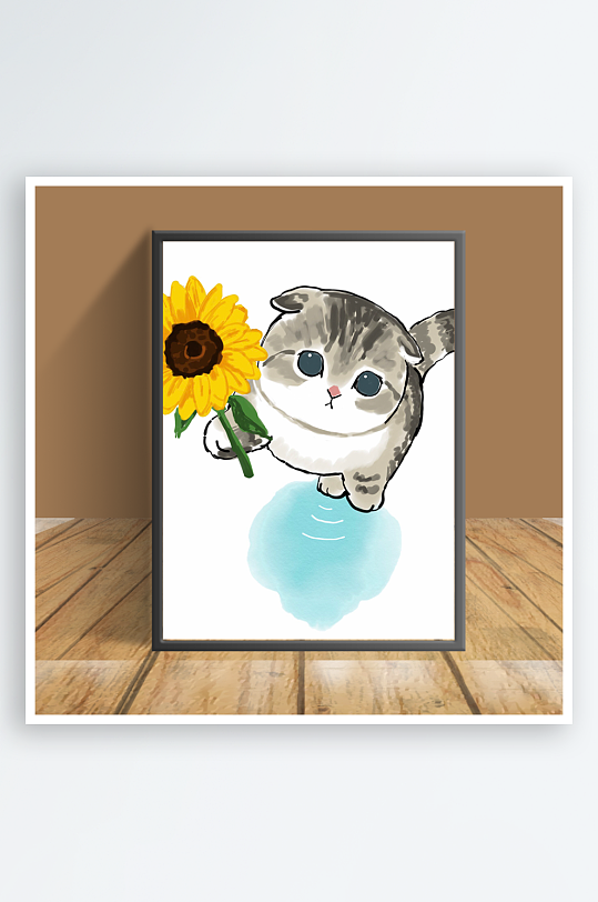 猫咪主题客厅摆件-众图网