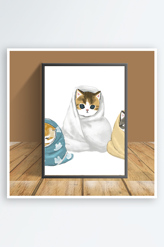 猫咪主题客厅摆件-众图网