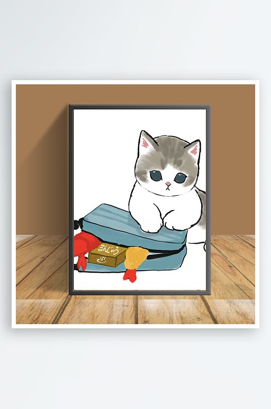 猫咪主题客厅摆件-众图网