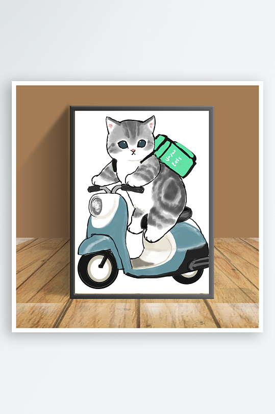 猫咪主题客厅摆件-众图网