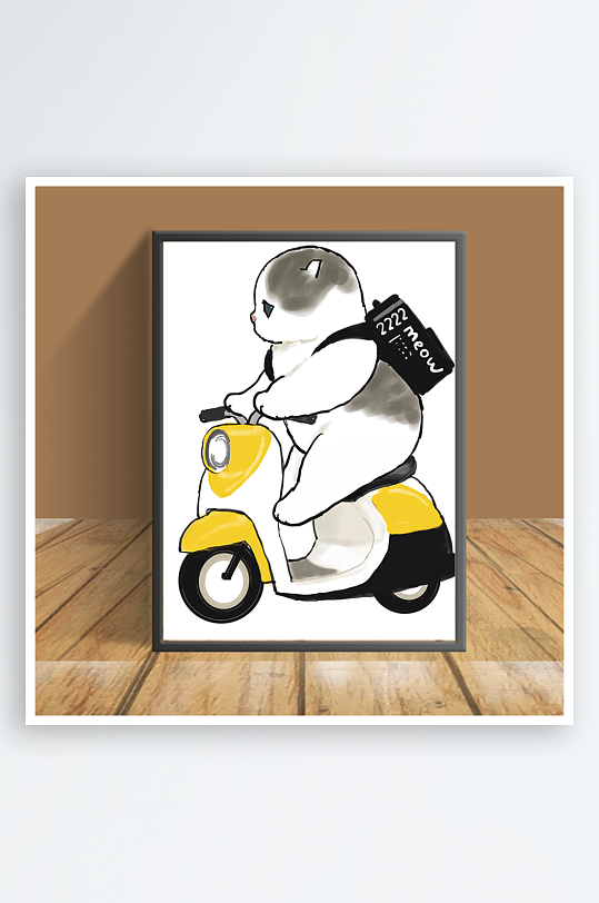 猫咪主题客厅摆件-众图网