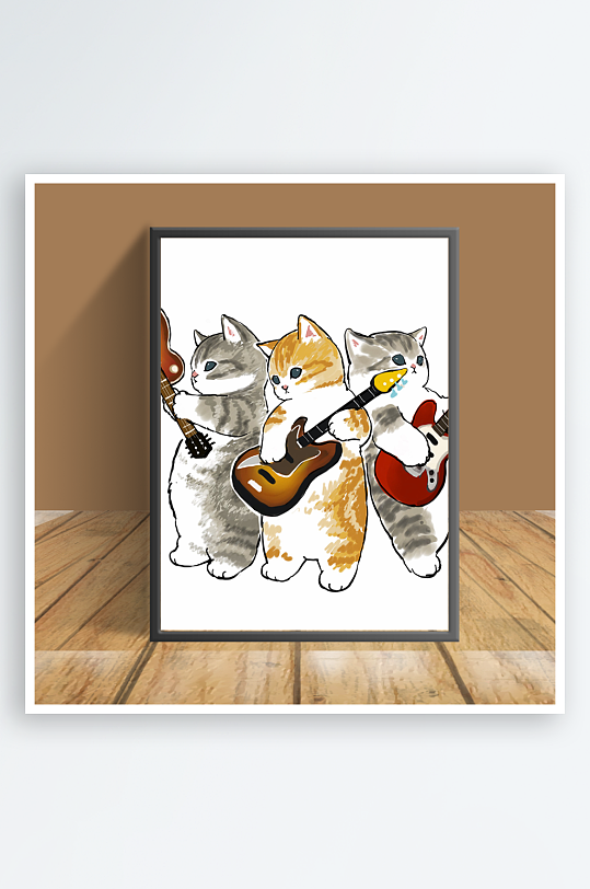 猫咪主题客厅摆件-众图网