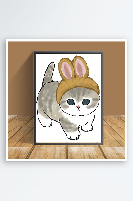 猫咪主题客厅摆件-众图网