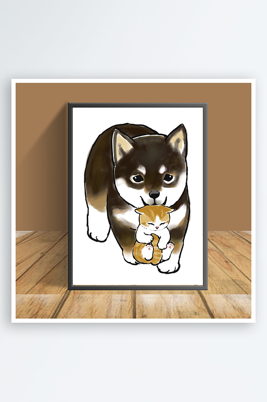 可爱猫咪主题客厅摆件-众图网