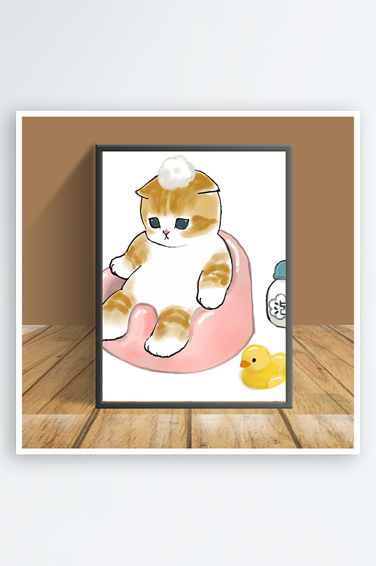 可爱猫咪主题客厅摆件-众图网