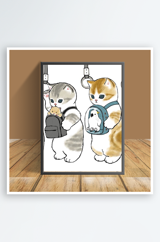 美丽可爱猫咪主题客厅摆件-众图网