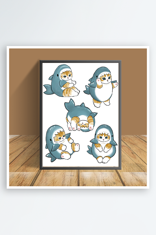 美丽可爱猫咪主题客厅摆件-众图网