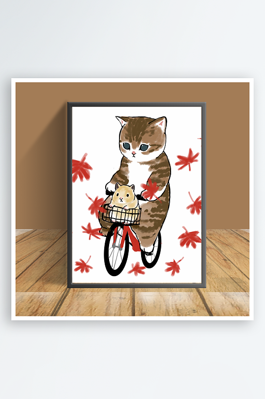 美丽可爱猫咪主题客厅摆件-众图网