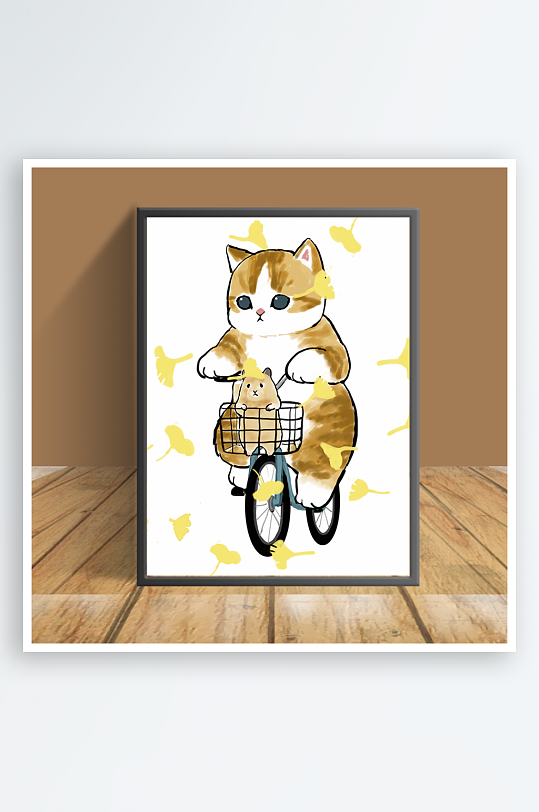 美丽可爱猫咪主题客厅摆件-众图网