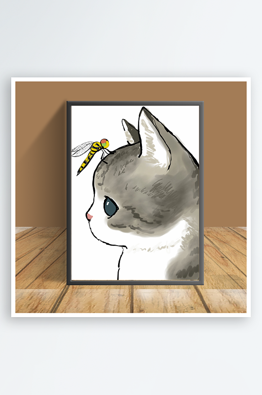 美丽可爱猫咪主题客厅摆件-众图网