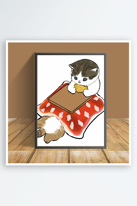 可爱猫咪主题客厅摆件-众图网