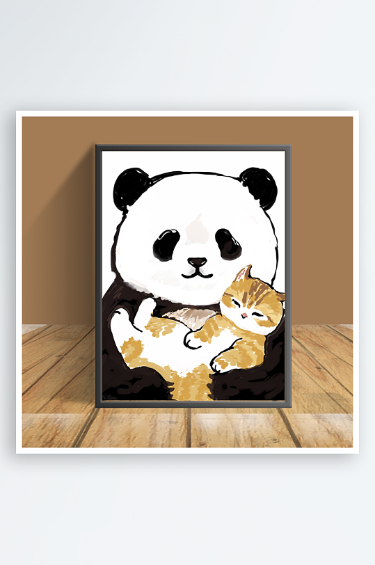 可爱猫咪主题客厅摆件-众图网