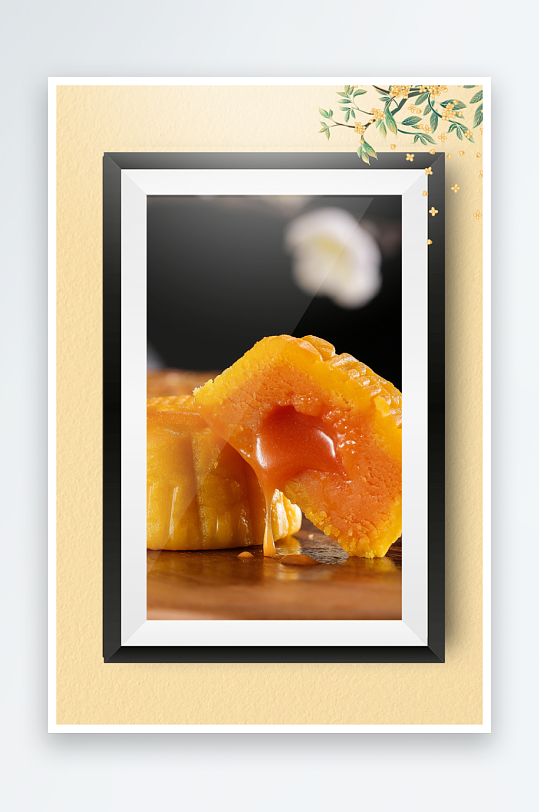 中秋月饼糕点装饰画摆件-众图网