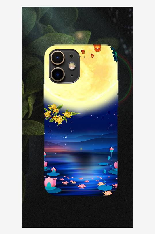 中秋节主题手机壳设计-众图网