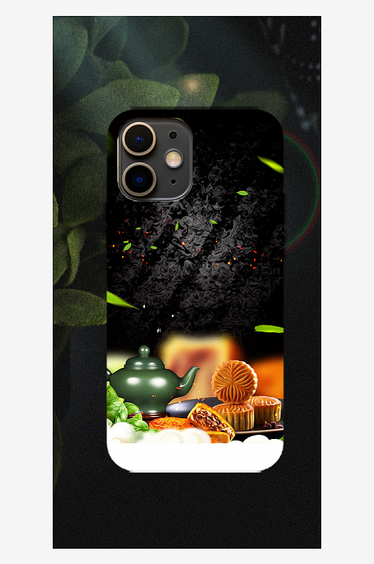 中秋节主题氛围手机壳设计-众图网