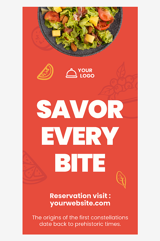 小清新卡通可爱手绘创意手机海报设计-众图网