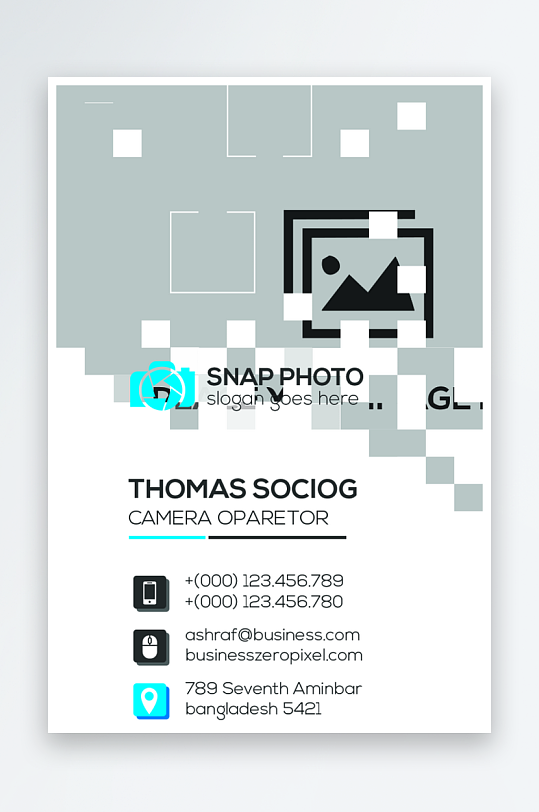 创意大气名片模版-众图网