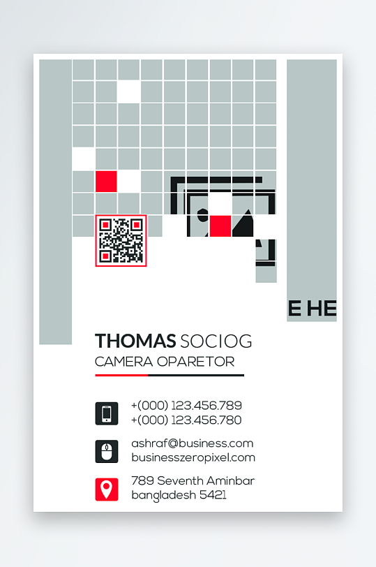 创意大气名片模版-众图网