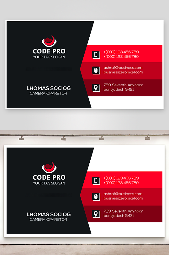 创意大气名片模版-众图网