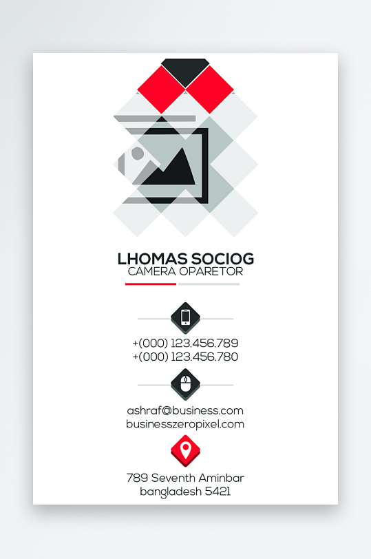 创意大气名片模版-众图网