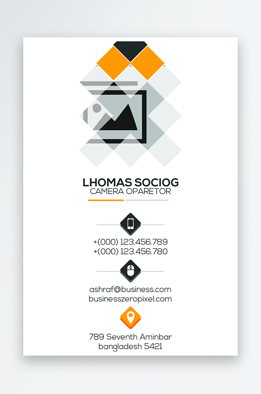 创意大气名片模版-众图网